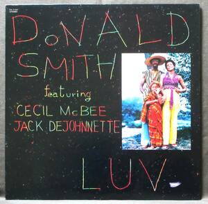 (LP) プロモ(見本盤) DONALD SMITH [LUV] Featuring CECIL McBEE, JACK DEJOHNNETTE/国内初回オリジナル/Free Jazz/WHYNOT/PA-7154