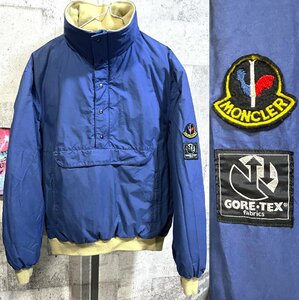 送料込 80'S オールド モンクレール ゴアテックス ダウンジャケット L アシックス MONCLER GORE-TEX ヴィンテージ