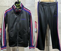 美品 レディース adidas NEO ジャージ 上下セットアップ M 黒 ブラック アディダス_画像1