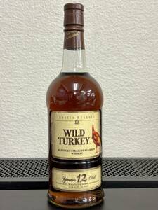 【未開栓品】WILD TURKEY 12年 Kentucky straight bourbon whisky ワイルドターキー バーボンウイスキー 750ml 50.5%