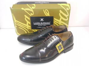 77 新品 訳有 LASSU＆FRISS 50(30.0) ビジネスシューズ 紳士靴 DBR ダークブラウン 大きいサイズ 