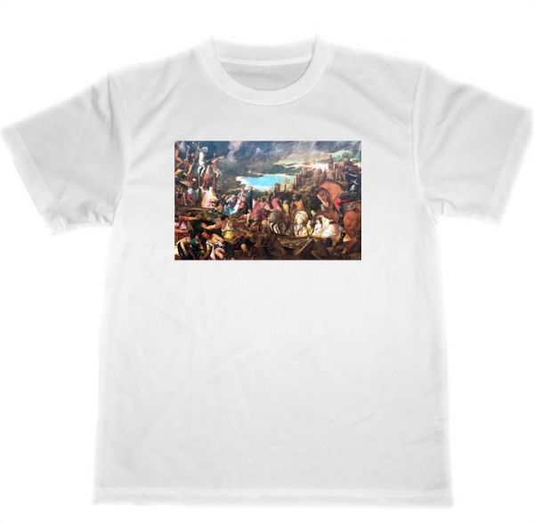 Paolo Veronese T-shirt sec chef-d'œuvre peinture produits d'art Crucifixion, Taille L, col rond, Une illustration, personnage