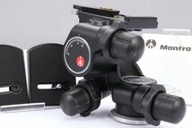 【 美品 | 動作保証 】 Manfrotto ギア付きジュニア雲台 410 【 予備クイックリリースプレート 追加付属 】_画像1