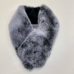  eko fur fake fur tippet * black gray 