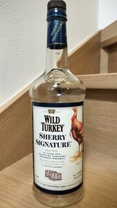 Wild Turkey ワイルドターキー　Sherry Signature シェリーシグネチャー　空瓶