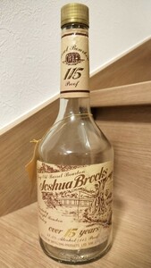 Joshua Brooks ジョシュアブルックス　15年　バーボンウィスキー　空瓶