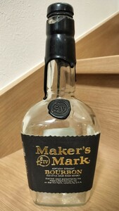 Maker's Mark メーカーズマーク　ブラックトップ　黒　空瓶