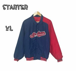【人気のXLサイズ】STARTER スターター スタジャン インディアンス MLB USA