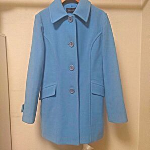 Cosa de Ver ステンカラーコート 水色 ウール
