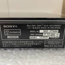 B293692(114)-118/TH3000　SONY　BLU-RAY DISC / DVD RECORDER　BDZ-ZT2000　2016年製　_画像10