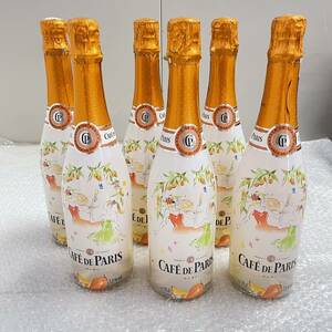 B278622(114)-147/AM3000　酒　※同梱不可　6本まとめ　CAFE DE PARIS　カフェ・ド・パリ　マンゴー　7.5％　750ml