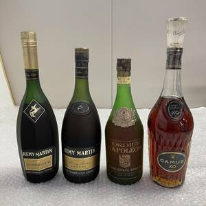 B13258(114)-156/SY9000　酒　※同梱不可　4本まとめ　REMY MARTIN SUPERIEUR 40％700ml　REMY MARTIN V.S.O.P 40％700ml　CORDIER 他