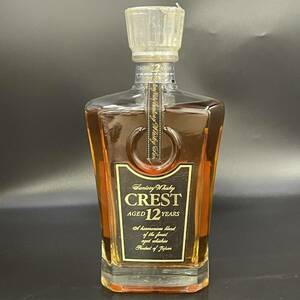 A268480(121)-289/OT4000【千葉県内のみ発送】酒　Suntory Whisky　CREST　12年　サントリーウイスキー　クレスト　43％　700ml