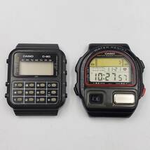 E289019(122)-620/ST3000　2点まとめ　腕時計　カシオ　CASIO　デジタルウォッチ　フェイスのみ　BP-100/C-80_画像1