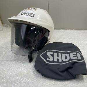 B295357(122)-107/TM4000　SHOEI　ヘルメット　J-FORCE SVP　バイク　ツーリング　ホワイト系　布袋付き
