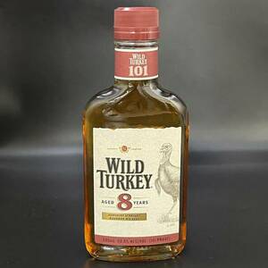 A6387(122)-274/YK3000　酒　WILD TURKEY　8年　KENTUCKY STRAIGHT BOURBON WHISKEY　ワイルドターキー　50％　200ml