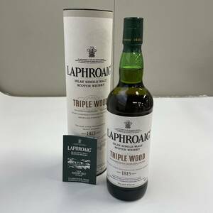 B286846(122)-164/AM8000　酒　LAPHROAIG　TRIPLE WOOD　ESTD 1815 ESTD　SCOTCH WHISKY　48%700ml　ケース付き