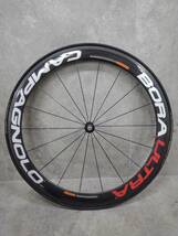 H1927(121)-830/KH80000　Campagnolo BORA ULTRA カンパニョーロ Tubular 22mm カーボンホイールセット_画像3