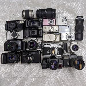 S122(10150)-429　カメラ レンズ まとめ　約10Kg　状態様々　部品取り　CANON PENTAX Kikon