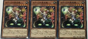 遊戯王 ノーマル 効果モンスター 3枚セット カズーラの蟲惑魔 LVP2