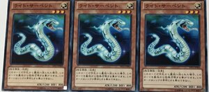 遊戯王 ノーマル 効果モンスター 3枚セット ライト・サーペント DP13