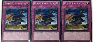 遊戯王 ノーマル 罠 3枚セット 局地的大ハリケーン EXVC