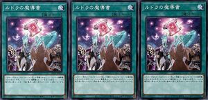 遊戯王 ノーマル 魔法 3枚セット ルドラの魔導書 SD39