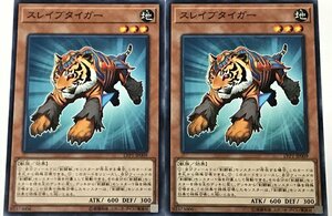 遊戯王 ノーマル 効果モンスター 2枚セット スレイブタイガー LVP1