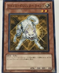 遊戯王 ノーマル 効果モンスター 1枚 ライトロード・ハンター ライコウ SD22