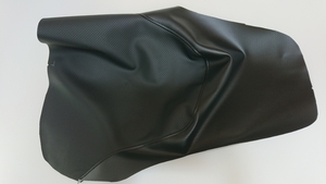 縫製済 FZ400 シート 表皮 レザー ディンプル カーボン 生地 ディンプル カーボン YAMAHA seat cover leather dimple carbon