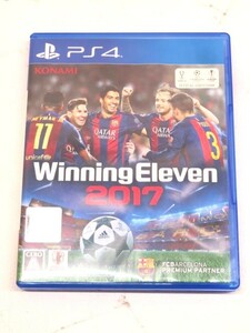 ★Winning Eleven 2017 ゲームソフト PS4用 ウイニングイレブン パッケージ付き USED 88076⑤★！！