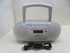 ■SONY ZS-S10CP CDラジオ ソニー AM/FM CD-R/RW 電源コード付き 動作品 86897■！！