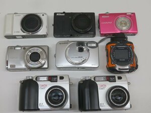 8台セット◎CASIO Nikon RICOHなど EXILIM RICOH WG-M1 COOLPIX P310など デジタルカメラ カシオ ニコン リコー USED 87305◎！！