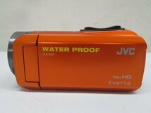 32GB■JVC GZ-R300-D メモリービデオカメラ Everio オレンジ ケンウッド エブリオ WATER PROOF 取扱説明書付き 動作品 87131■！！_画像5