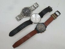 4本セット★GUCCI/agns b. 7B52-0AJ0 腕時計 クォーツ/ソーラー アナログ デイト クロノグラフ グッチ アニエスベー ジャンク 87347★！！_画像10