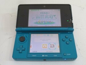 ●●Nintendo 3DS アクアブルー 任天堂 ゲーム機 Ver.11.14.0-46J ニンテンドー タッチペン付き 動作品 87827●●！！