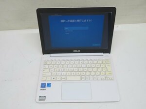 11.6型/初期化済み★ASUS E203M ノートパソコン パールホワイト PC アスース エイスース アダプターなし USED 87916★！！