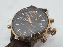 ★TX TECHNO LUXURY T3B831 腕時計 WORLD TIME クォーツ アナログ デイト ビッグフェイス テクノラグジュアリー 電池交換済 88017★！！_画像2