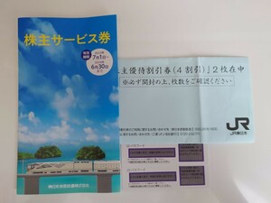 JR東日本 株主優待券 2枚 + 株主サービス券 1冊