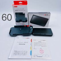 11D13 Nintendo 任天堂 ニンテンドー 3DS LL SPR-001 本体 ゲーム 拡張スライドパッド SPR-009 2点セット 取説付 _画像1