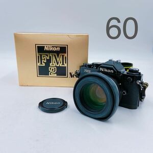 11A61 Nikon ニコン フィルムカメラ 一眼レフ FM2 レンズ 50mm 1:1.2 360187 元箱付 