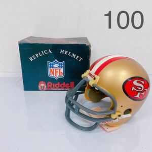 11D38 NFL ヘルメット Riddell San Francisco 49ers サンフランシスコ ゴールド REPLICA 