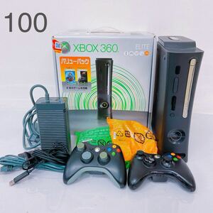 11D21 Microsoft マイクロソフト XBOX 360 ELITE エリート ゲーム 本体 ブラック コントローラー付 元箱付 