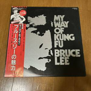 帯付LP ブルース・リーの魅力 マイ・ウェイ・オブ・カンフー「BRUCE LEE / MY WAY OF KUNG FU」死亡の塔 / 死亡遊戯 / ドラゴン危機一髪