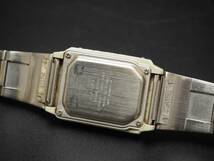 カシオ CASIO ILLUMINATOR イルミネーター A-200（1604）電池交換済 正常動作確認済 シルバー メタル デジタル腕時計 ウォッチ クオーツ_画像8