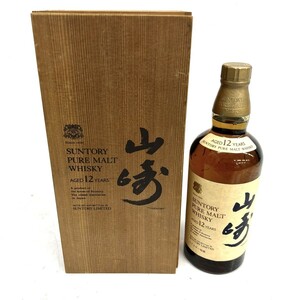 A141-W7-747 未開栓 SUNTORY サントリー 山崎 PURE MALT ピュアモルト 12年 43％ 760ml 箱付き③