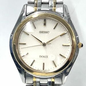 C019-SB2-646 ◎ SEIKO セイコー DOLCE ドルチェ 8J41-6160 メンズ 腕時計 クォーツ 3針 コンビカラー ①