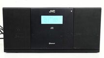 C301-W7-802 JVCケンウッド コンパクトコンポーネントシステム ブラック NX-BP30 リモコン付き CD ラジオ 通電・音出し確認済み④_画像3