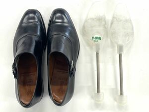 C212-W7-778 YANKO ヤンコ 革靴 レザーシューズ メンズ ブラック 8 1/2サイズ(約26.5㎝) シューキーパー付き ビジネス ②