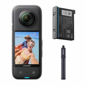 INSTA360 X3 アクション カメラ 見えない自撮り棒 三脚 & 予備バッテリー セット　新品